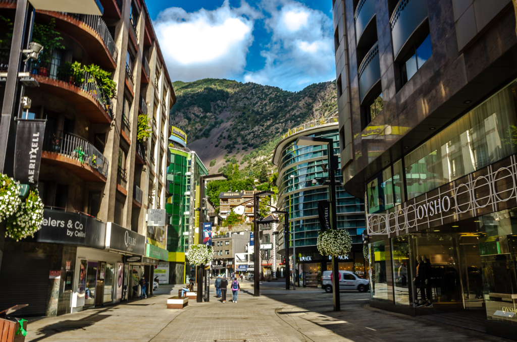 Andorra La Vella pedestrian mall