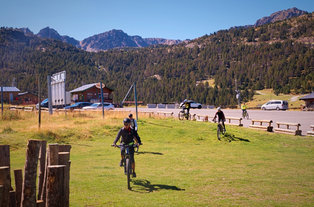 Cyclists in Andorra