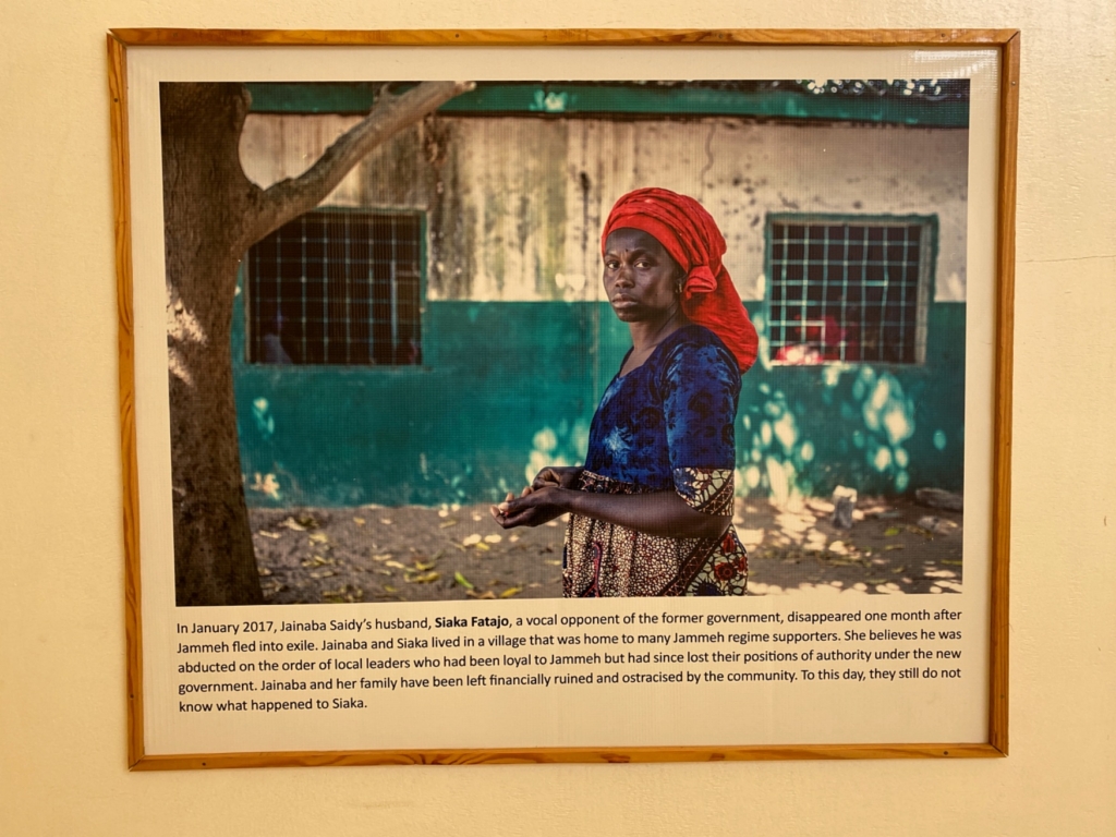 Photo Exhibit of Jammeh's Victims in Arch 22