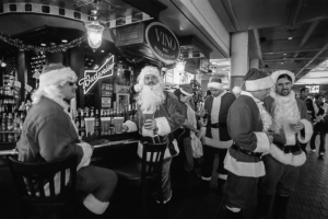 Santas at the Bar