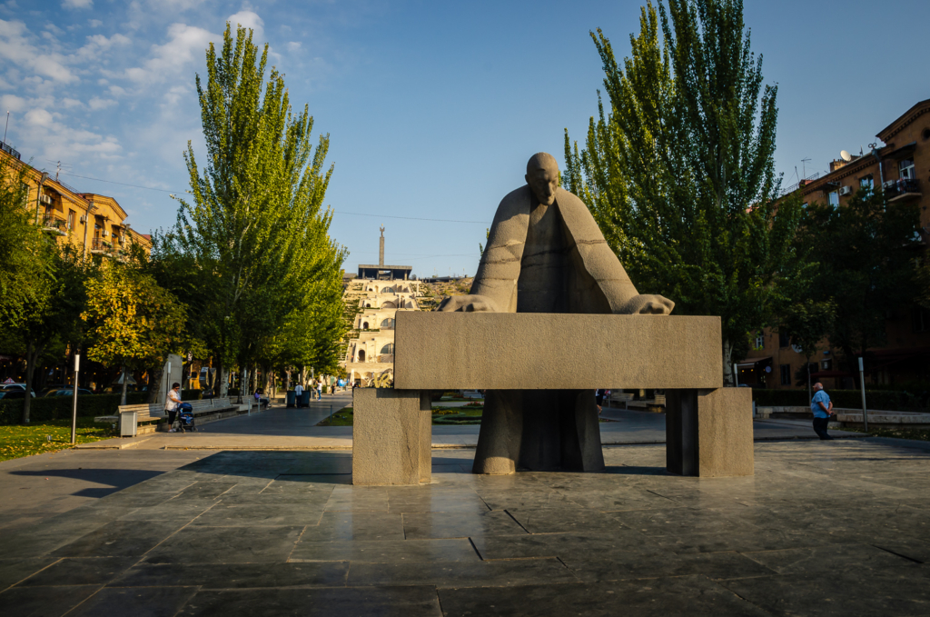 Yerevan Cascades - Statue of Alexander Tamanian