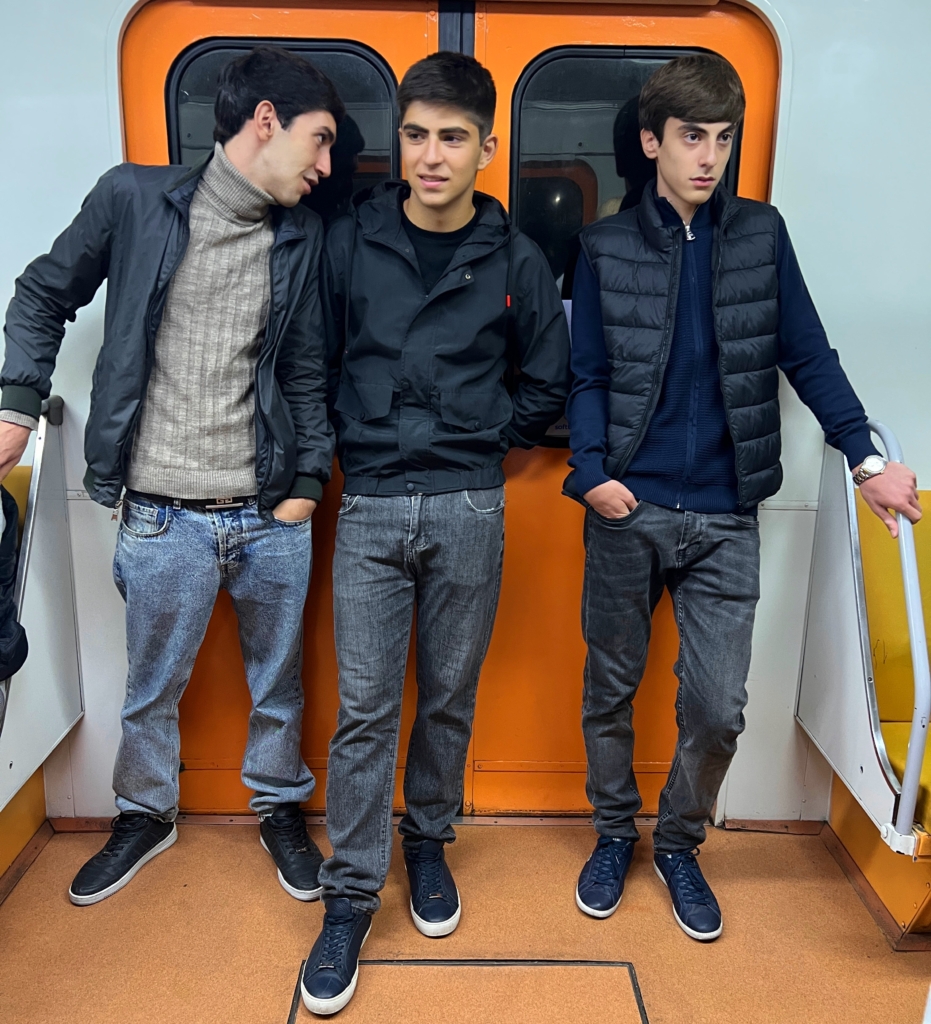 Armenia Teenagers in Yerevan Subway