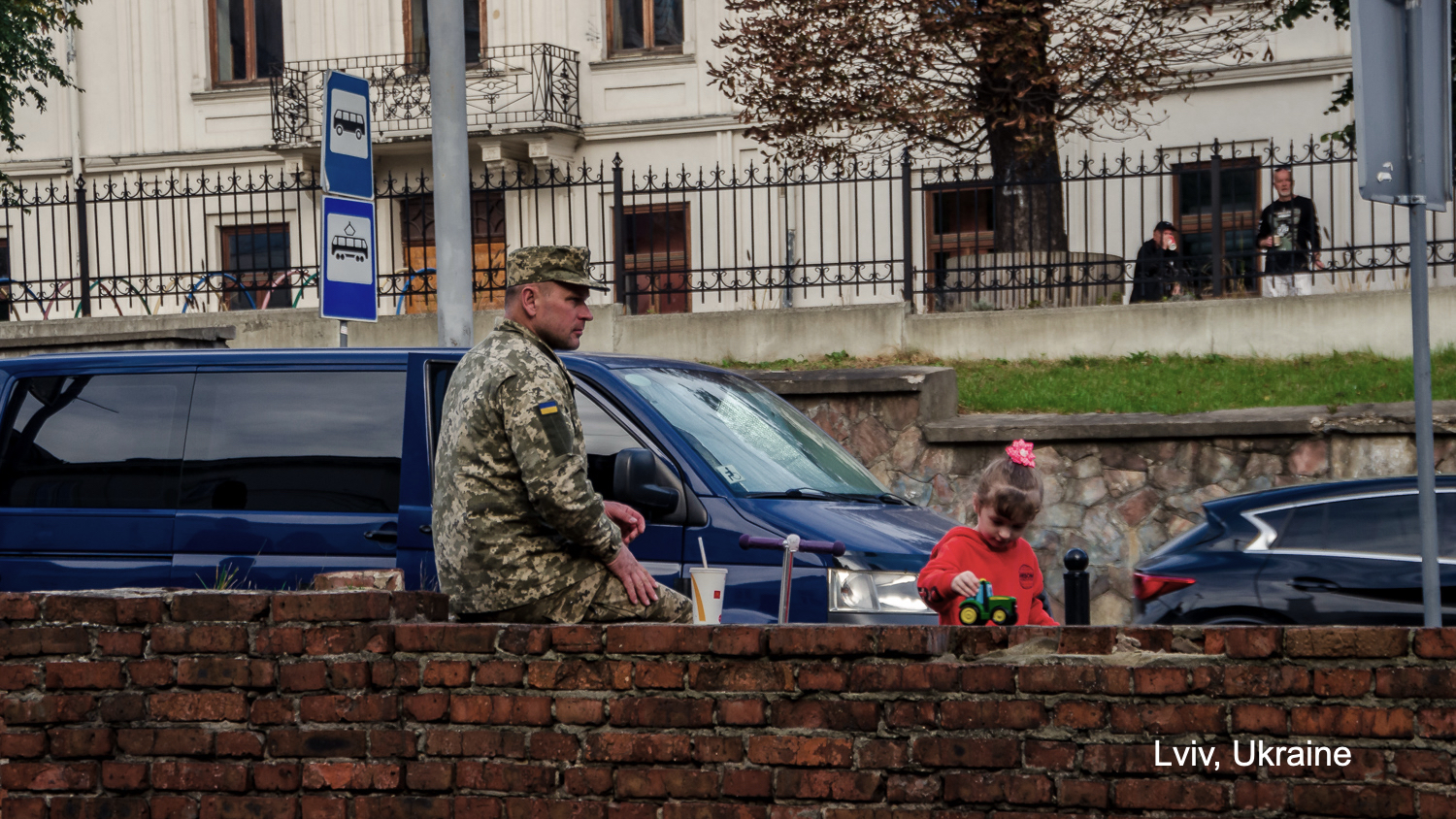 Ukrainian families during the war.